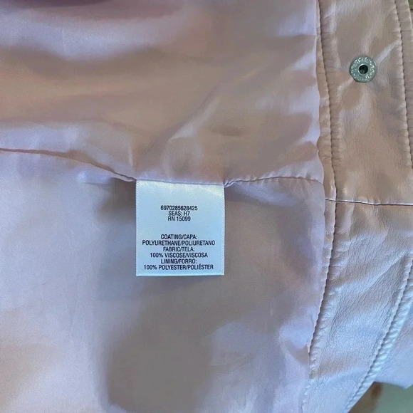 SIMPLY Styled by Sears - Pink Faux Leather Jacket. - Picture 4 of 10